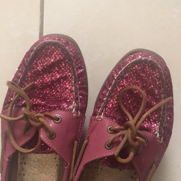 Pink Glitter Sperrys - Picture 5 of 6